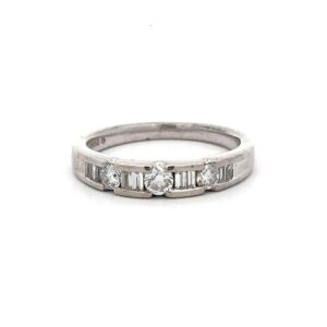 Estate Platinum & Diamond Band 076542