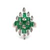 Estate 1.25 Emerald & Diamond Ring 090002