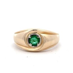 Estate Men's Emerald Ring 090366