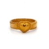 Estate Lady's 24k Gold Heart Ring 7460