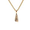 Traingle Gold Quartz Pendants & Diamonds PN1058DQ