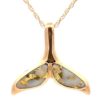 Gold Quartz Whale Tail P3233-GQ