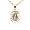 Gold Quartz Spiral Pendant PN1130Q