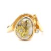 Gold Quartz Ladies Ring RL1030DQ