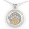 Bear Paw 1/4 oz Gold Relief Rope & Wire Pendant