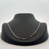 14K 1mm White Gold Square Snake Estate 18 "Chain 071602