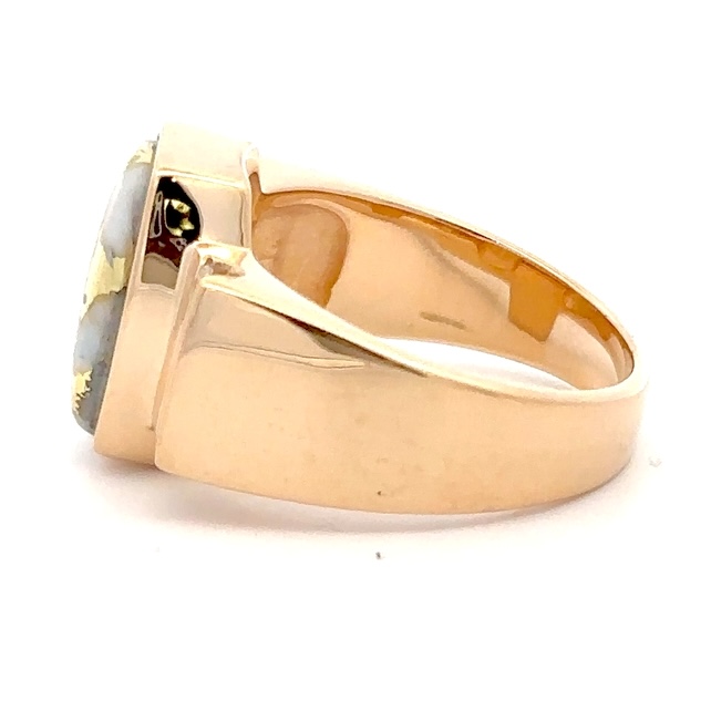 Gold Quartz & Diamond Ladies Ring RL801D24Q - Image 4
