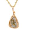 Gold Quartz Pendant PN822QX
