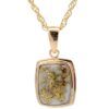 Gold Quartz Slab Pendant PP1341Q