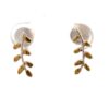 Sterling Silver & Gold Nugget Twig Post Earrings EP029