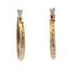 Estate 10K Hoop Earrings 075848