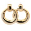 Estate 14K Hoop Post Earrings 090245