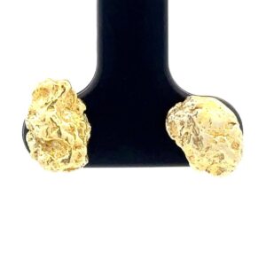 Gold Nugget Post Earrings E20