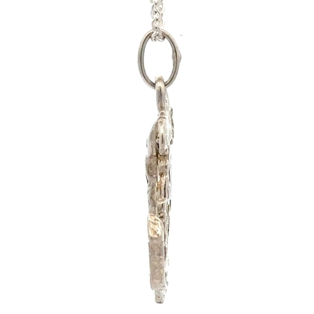 Sterling Silver & Gold Nugget Mariner Cross N025 - Image 2
