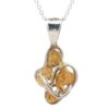 Sterling Silver & Gold Nugget Pendant PN117NSS