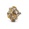 Sterling Silver & Gold Nugget Ladies Ring RL464SS