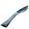 Oosik Handle Damascus Big Belly Knife