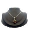 Ammolite & Sterling Silver Marquise Pendant PSSAMLITSMMARQ