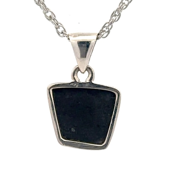 Ammolite & Sterling Silver Trapezoid Pendant PSSAMLITSMTRPZD - Image 4