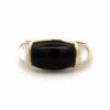 Black Onyx & Mother Of Pearl Lady's Estate Ring 090057