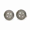 Sterling Silver Button Estate Cufflinks 530038