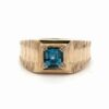 Men's Blue Topaz Estate Ring 078093