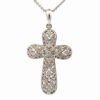 Lady's Filigree & Diamond Cross Estate Pendant 077222