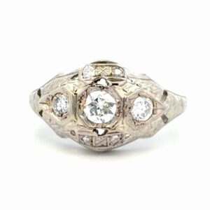 Art Deco Ladies Diamond Estate Ring 077192