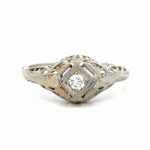 Antique Ladies Diamond Estate Ring 077332
