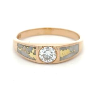 Men's Gold Quartz & .51ct Diamond Band 555MG2-02
