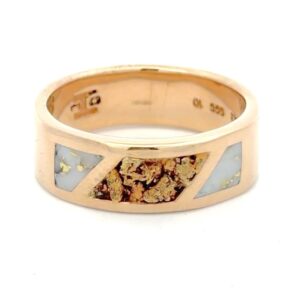 Men's Gold Quartz & Gold Nugget Band 666Y-1NG-G2