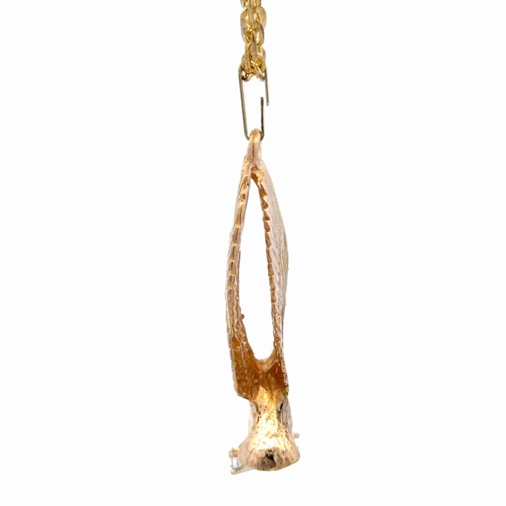 10K Eagle Holding Diamond Estate Pendant 078415 - Image 2