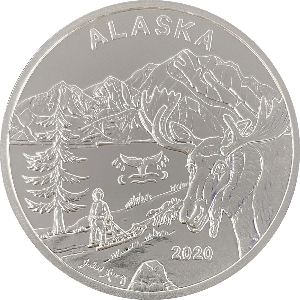 2020 Official State of Alaska "Springtime in Alaska" Medallion - Image 4