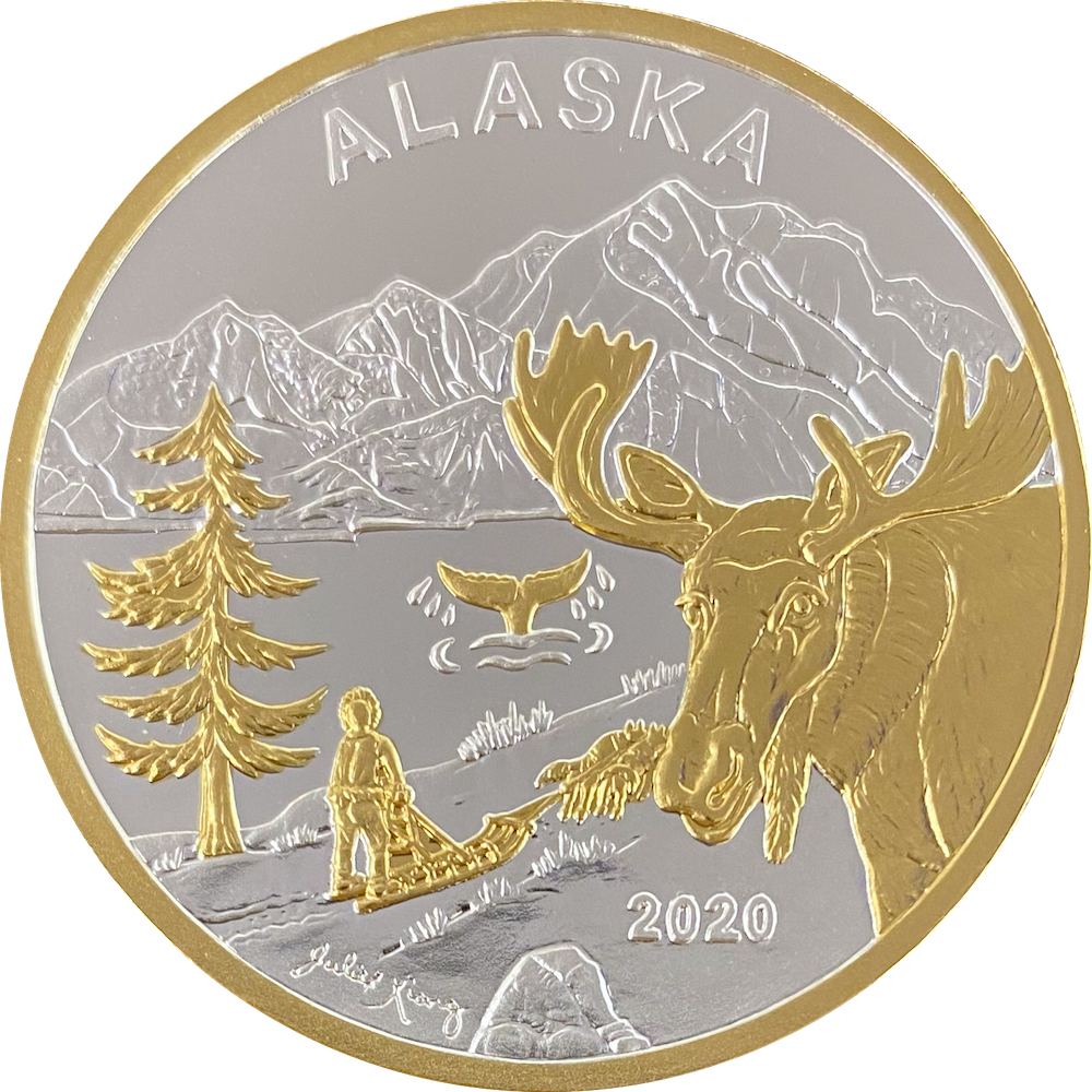 2020 Official State of Alaska "Springtime in Alaska" Medallion
