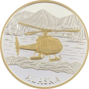 Glacier Helicopter Medallion