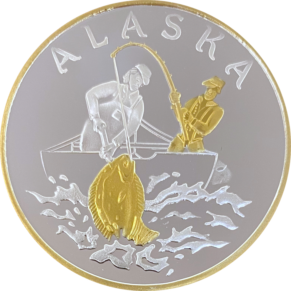 Halibut Fishing Medallion