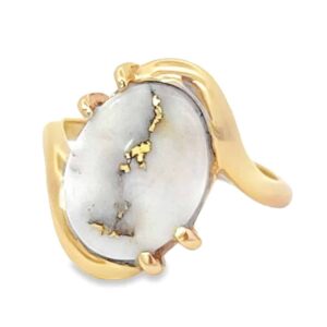 Ladies Gold Quartz Ring, Alaska Mint