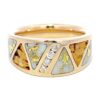 Nugget, Diamond & Gold Quartz Men's Ring