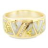 Men's Gold Quartz & Diamond Ring, Alaska Mint