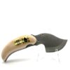 Ulu Style Pocket Knife with Moose Antler Handle