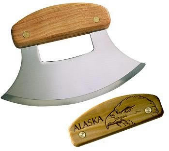 Inupiat Style Alaska Birch Handle Ulu