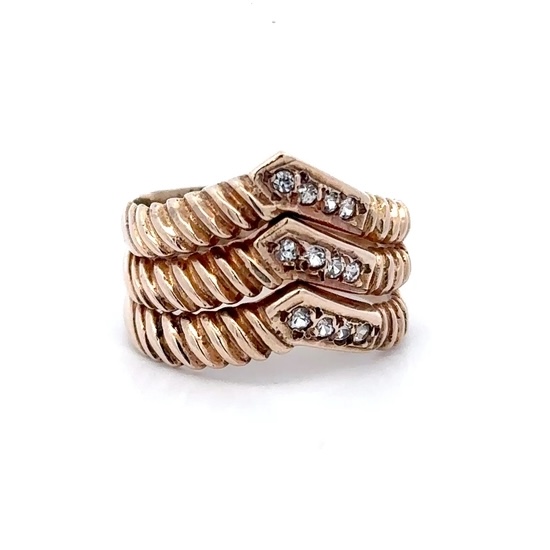 Estate Lady's CZ 14k Ring 7417