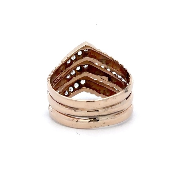 Estate Lady's CZ 14k Ring 7417 - Image 3