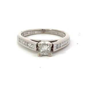 Estate Lady's Diamond 14k White Gold Ring 7444