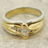 Estate Lady's Diamond 14k 2-Tone Gold Ring 7450