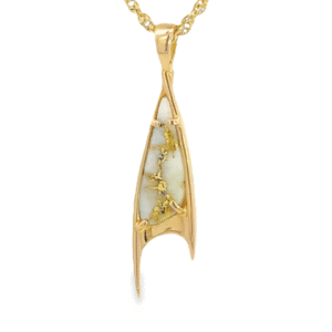 Gold Quartz Pendant, Alaska Mint