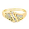 Gold Quartz Ladies Diamond Ring, Alaska Mint