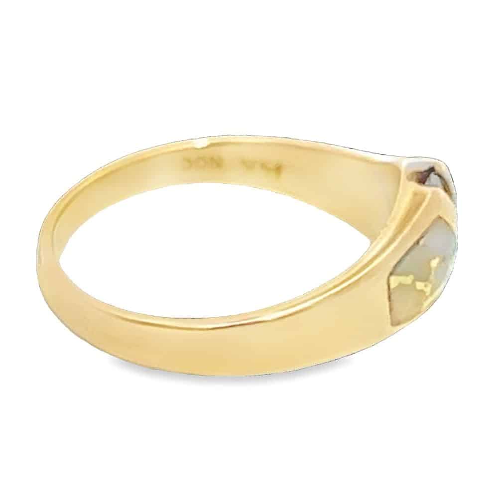 Gold Quartz Ladies Diamond Ring, Alaska Mint