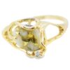 Single Diamond Gold Quartz Ring, Alaska Mint