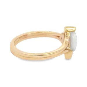 Ladies Gold Quartz & Diamond Ring, Alaska Mint